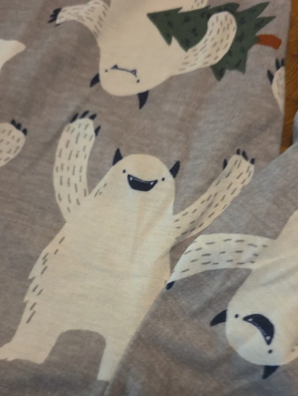 10 / $10 Carter's Gray Polar Bear & Tree Joggers
